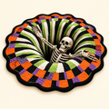 3D Skeleton Escape Halloween Rug