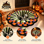 3D Skeleton Escape Halloween Rug