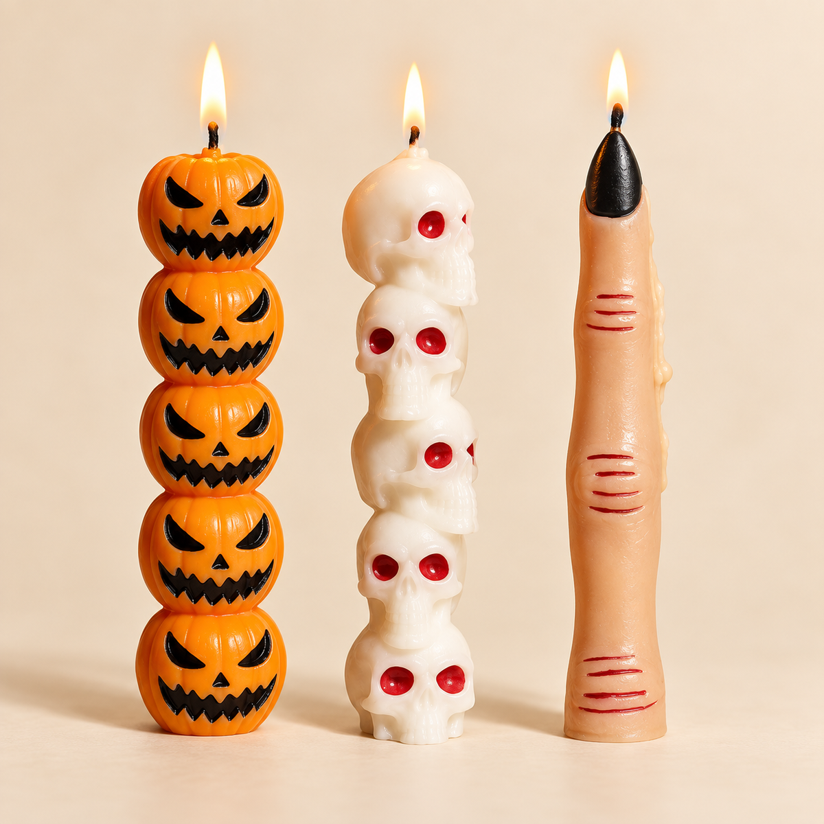 Haunted Trio Halloween Candles