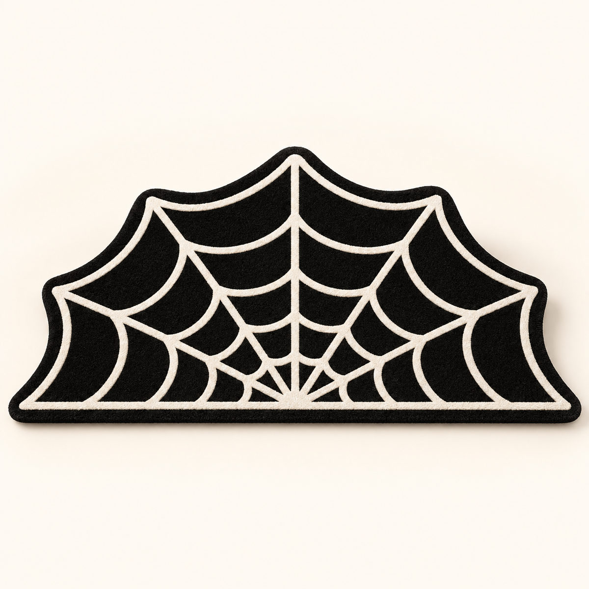 Spider Web Halloween Door Mat