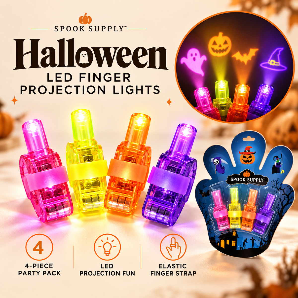 Spooky Finger LED Lights
