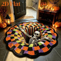 3D Skeleton Escape Halloween Rug