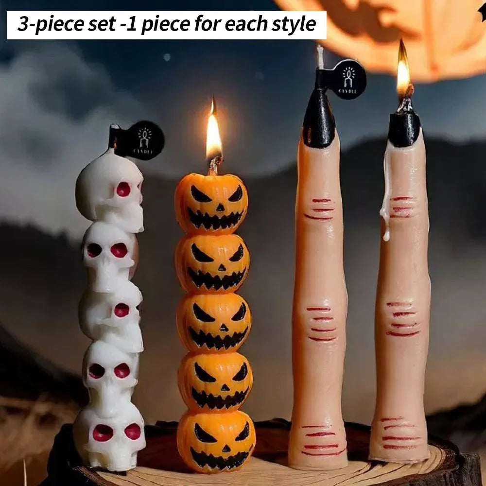 Haunted Trio Halloween Candles